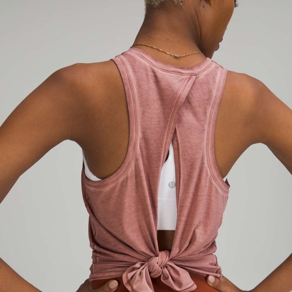 Lululemon All Tied Up Tank Top Sublimado Pigment Dye Spiced Chai 45671 - Picture 1 of 12